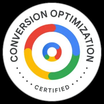 Conversion optimization certification badge